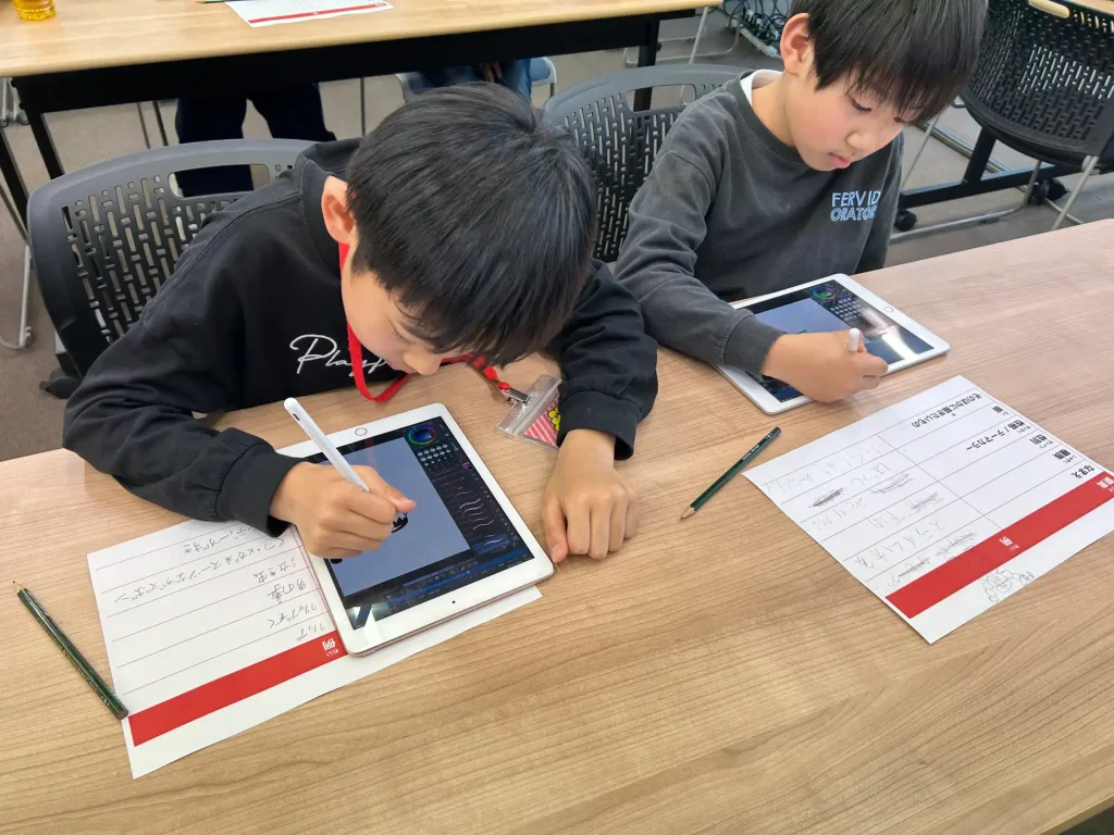 学びのワークショップ「イラスト制作」ペンタブでミニキャラクター作りを開催しました