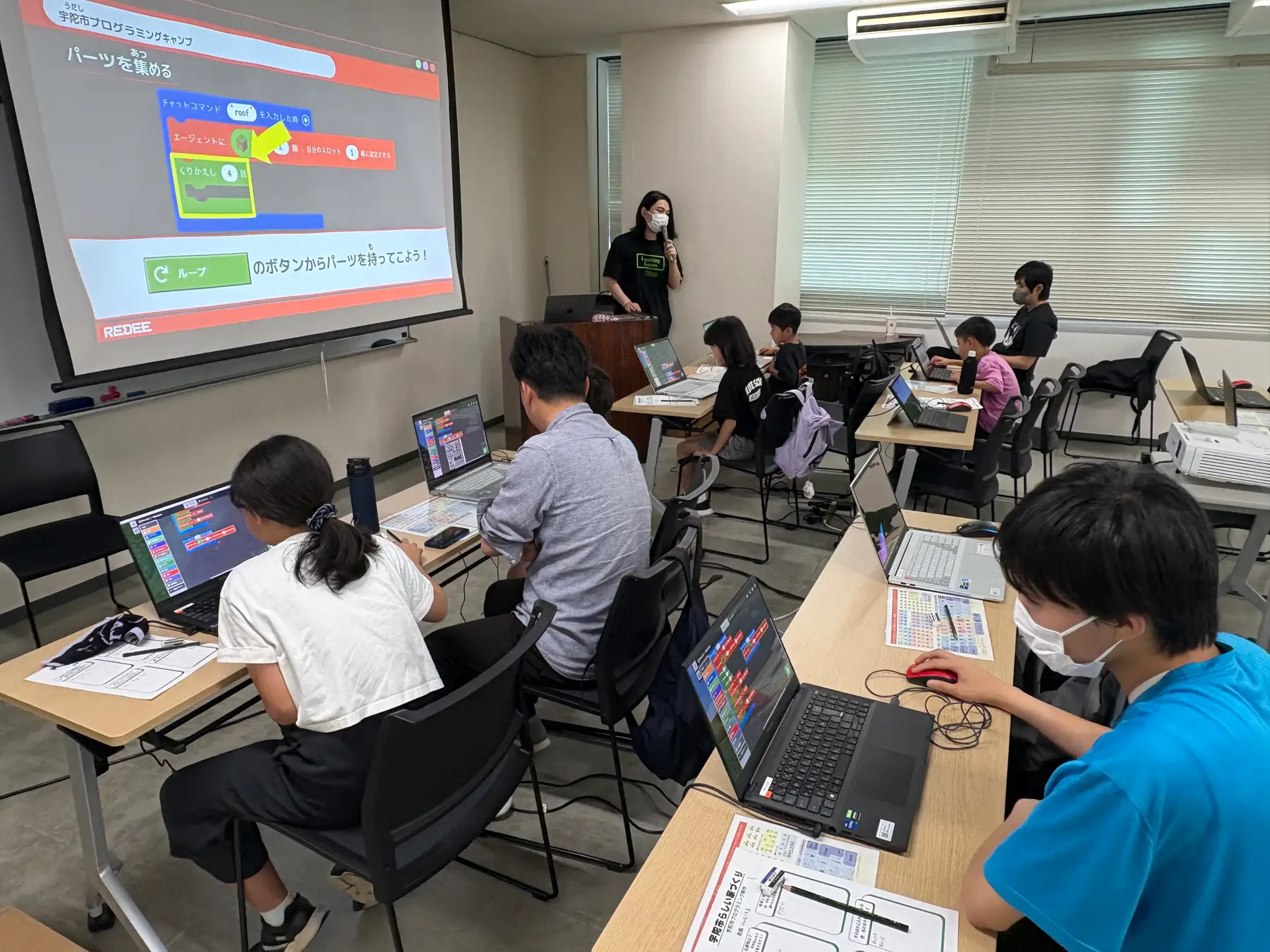 奈良県宇陀市にて2日間連続プログラミング講座を実施